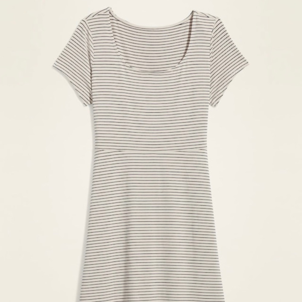 Jersey Fit & Flare Plus-Size Midi Dress